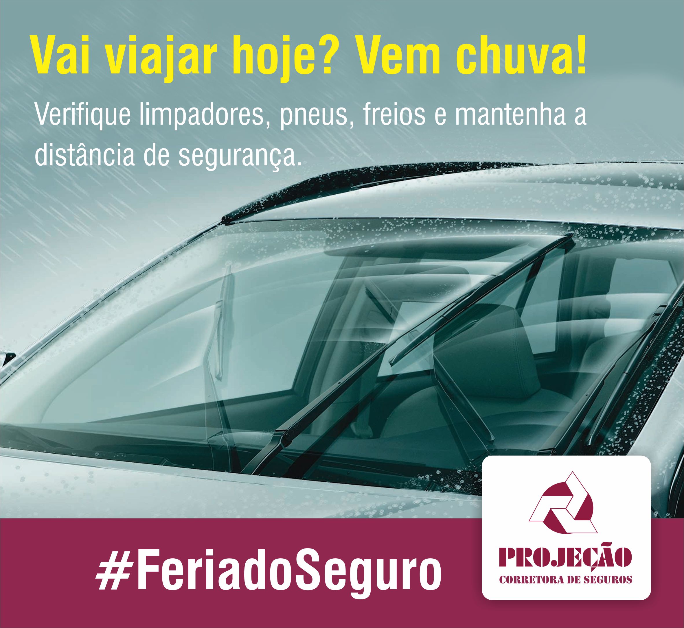 Vai viajar hoje? Vem chuva!